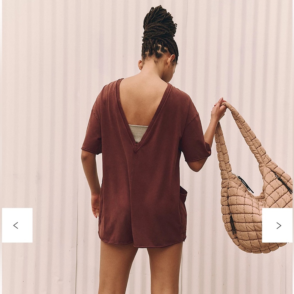 Free People Hot Shot Tee Romper